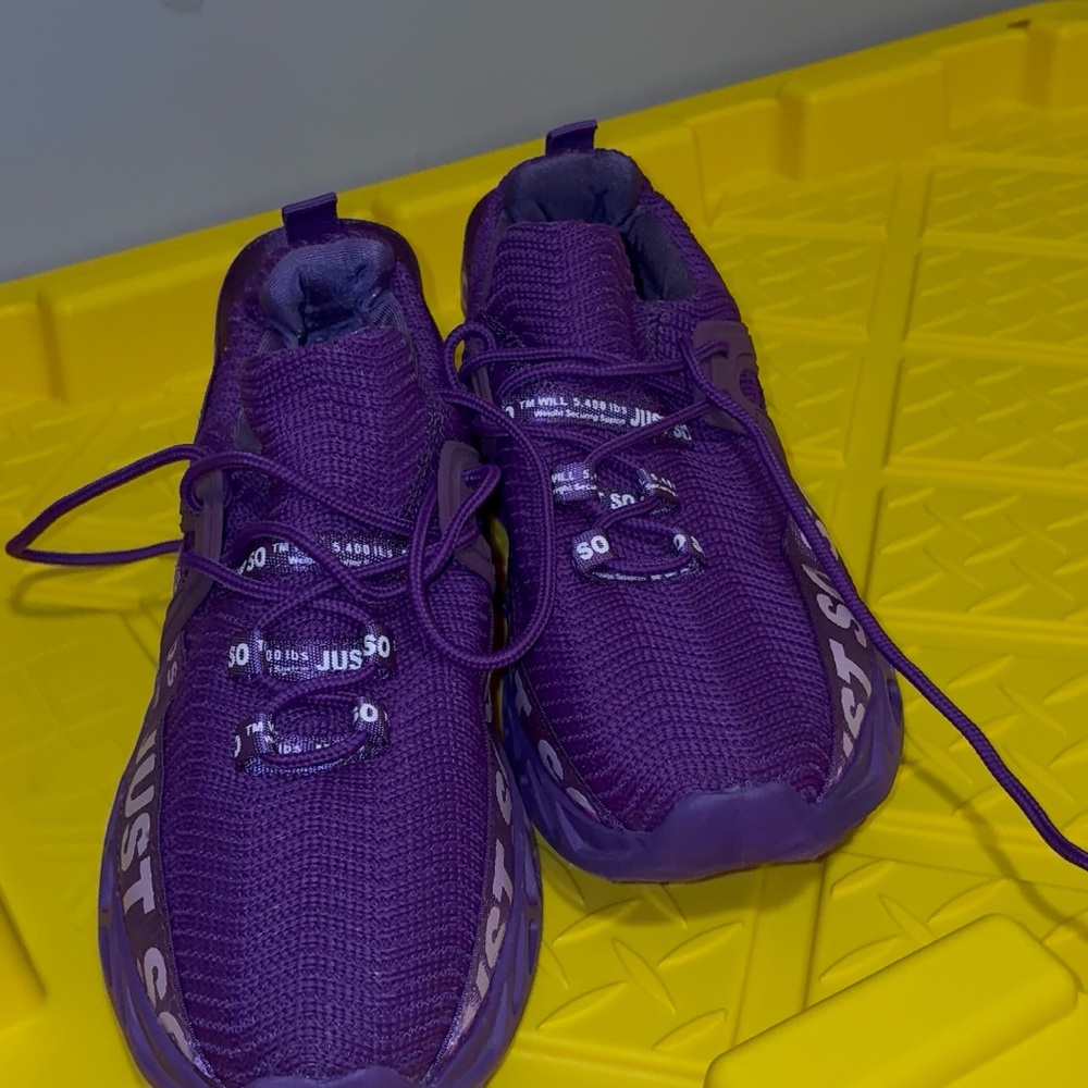Purple Lightweight Knit Sneakers
